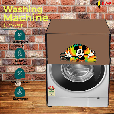 KVAR Front Loading Washing Machine  Cover(Width: 66 cm, Beige)