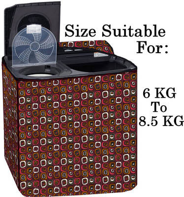 Declooms Semi-Automatic Washing Machine  Cover(Width: 84 cm, Brown)