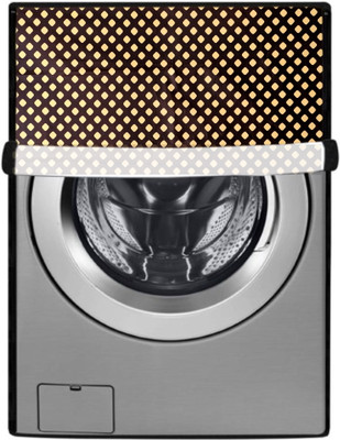Nitasha Front Loading Washing Machine  Cover(Width: 61 cm, Yellow, Black)