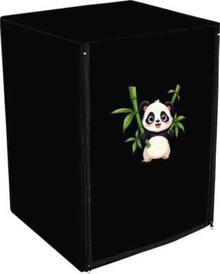 Adira Front Loading Washing Machine  Cover(Width: 61 cm, Black, White)
