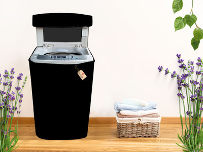 GURU-ISHMA Top Loading Washing Machine  Cover(Width: 58.42 cm, black)