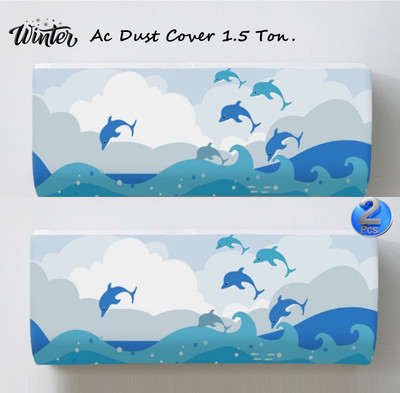 DARSHANAM WORLD Air Conditioner  Cover(Width: 97 cm, WHITE)
