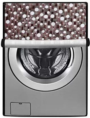 CASA FURNISHING Front Loading Washing Machine  Cover(Width: 60 cm, BROWN, WHITE)