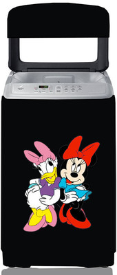 KVAR Top Loading Washing Machine  Cover(Width: 73 cm, Black)