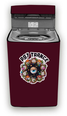 Hizing Top Loading Washing Machine  Cover(Width: 63 cm, Maroon, Multicolor)