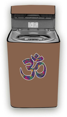 Hizing Top Loading Washing Machine  Cover(Width: 65 cm, Beige, Pink)