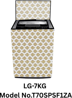 Elam Decor Top Loading Washing Machine  Cover(Width: 58 cm, Dmass Gold)