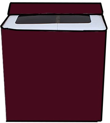 JM Homefurnishings Semi-Automatic Washing Machine  Cover(Width: 82 cm, Maroon)