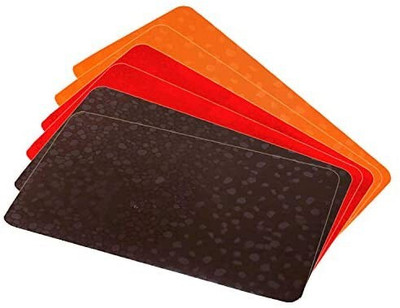 KUBER INDUSTRIES Fridge Mat(Width: 48 cm, Red, Brown, Orange)