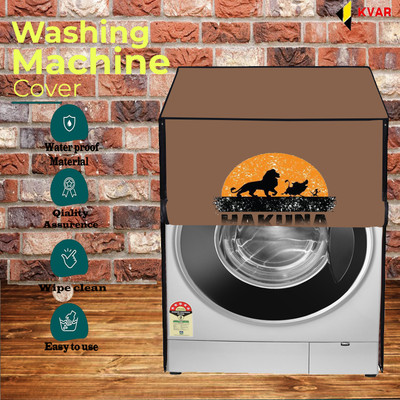 KVAR Front Loading Washing Machine  Cover(Width: 66 cm, Beige)