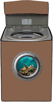 SIMSSOLUTIONS Top Loading Washing Machine  Cover(Width: 61.5 cm, Beige)
