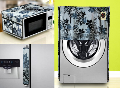 Comfort House Front Loading Washing Machine  Cover(Width: 58.42 cm, Black)