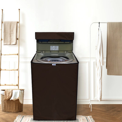 Glassiano Top Loading Washing Machine  Cover(Width: 53 cm, Coffee)