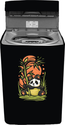 Amodori Top Loading Washing Machine  Cover(Width: 67 cm, Black, Orange)