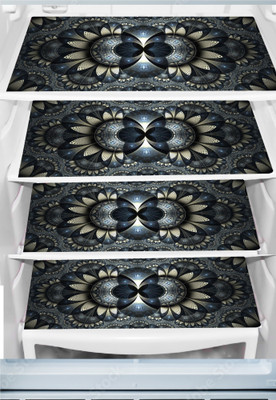 REVEXO Fridge Mat(Width: 32 cm, Multicolor, Brown)