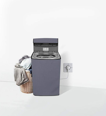 Trilok Sajawat Top Loading Washing Machine  Cover(Width: 59 cm, Grey)