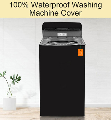 RELOOK INDUSTRIES Top Loading Washing Machine  Cover(Width: 58 cm, BLACK)