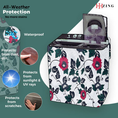 Hizing Front Loading Washing Machine  Cover(Width: 85 cm, White)