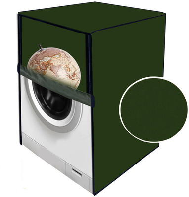 JM Homefurnishings Front Loading Washing Machine  Cover(Width: 66 cm, Green)