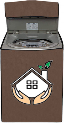 JM Homefurnishings Top Loading Washing Machine  Cover(Width: 62 cm, Beige)