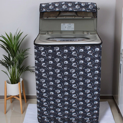 SANRAKSSHAN Top Loading Washing Machine  Cover(Width: 58.42 cm, White, Grey)