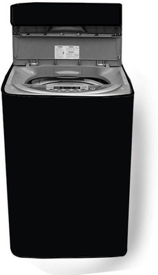 JM Homefurnishings Top Loading Washing Machine  Cover(Width: 64 cm, Black)