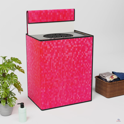 Heart Home Top Loading Washing Machine  Cover(Width: 60 cm, Pink)