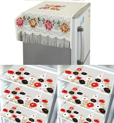 GRISHA Refrigerator  Cover(Width: 53 cm, Multicolor)