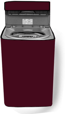 JM Homefurnishings Top Loading Washing Machine  Cover(Width: 66 cm, Maroon)