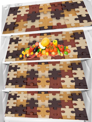 Trendy Rabbit Fridge Mat(Width: 32 cm, Blue)