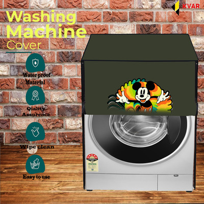 KVAR Front Loading Washing Machine  Cover(Width: 71 cm, Green)