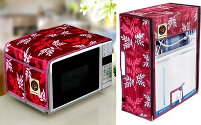 Comfort House Microwave Oven  Cover(Width: 86 cm, Brown, Grey)