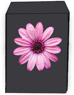 Amodori Front Loading Washing Machine  Cover(Width: 66 cm, Grey, Pink)