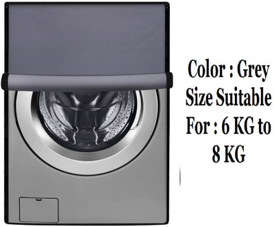 Wings Star Front Loading Washing Machine  Cover(Width: 60 cm, Grey)