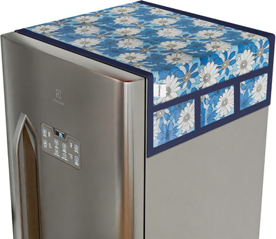 HOMESTIC Refrigerator  Cover(Width: 98 cm, Blue)