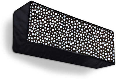 MW PRINTS Air Conditioner  Cover(Width: 114.3 cm, BLACK DOT)