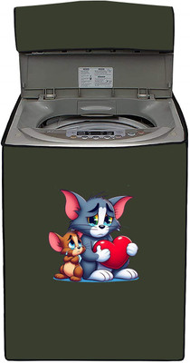 SO HOMEFURNISHING Top Loading Washing Machine  Cover(Width: 66 cm, Green)