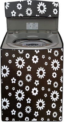Homeify Top Loading Washing Machine  Cover(Width: 50 cm, White, Black)