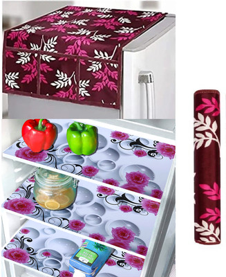 GRISHA Refrigerator  Cover(Width: 53 cm, Multicolor)