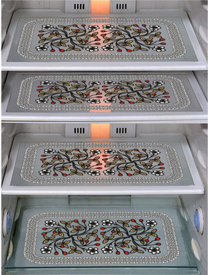 Crosmo Fridge Mat(Width: 28 cm, Multicolor)