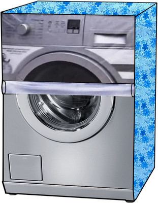 KVAR Front Loading Washing Machine  Cover(Width: 68 cm, TRANSPARENT, Blue)