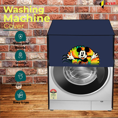 KVAR Front Loading Washing Machine  Cover(Width: 62 cm, Blue)