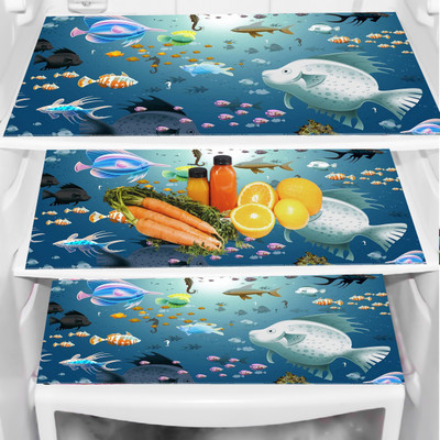 REVEXO Fridge Mat(Width: 32 cm, Multicolor)
