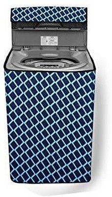 Stylista Top Loading Washing Machine  Cover(Width: 56 cm, Check Blue)