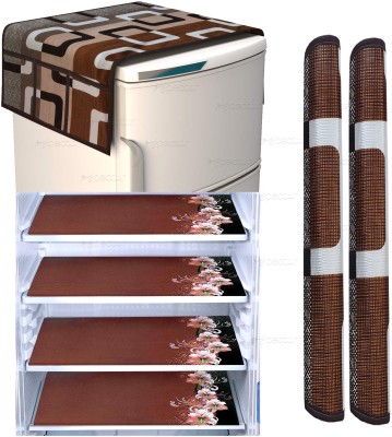 STRIKING Refrigerator  Cover(Width: 53 cm, Coffee)