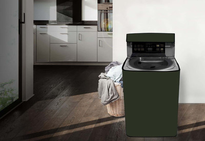 Hillberg Top Loading Washing Machine  Cover(Width: 60.94 cm, Green)