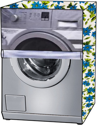 KVAR Front Loading Washing Machine  Cover(Width: 70 cm, Transparent, Blue)
