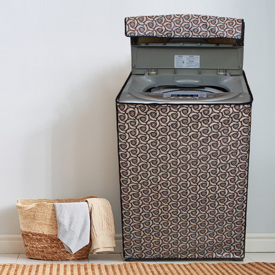 Dream Care Top Loading Washing Machine  Cover(Width: 58.42 cm, Brown, Grey)