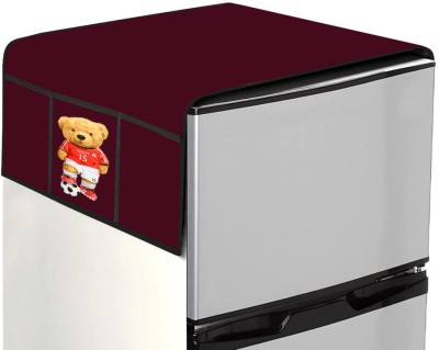 JM Homefurnishings Refrigerator  Cover(Width: 55.879999999999995 cm, Maroon)