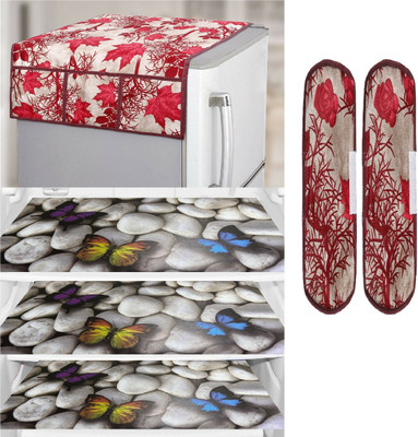 Groki Fridge Mat(Width: 53.54 cm, RED)